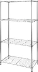 Dingo-Wire Kitchen Chrome Shelves 90x45x180cm 4Levels/set